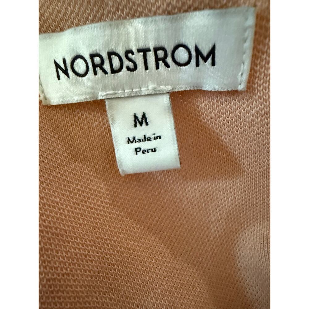 Nordstrom 100% Pima Cotton Short Sleeve Tee, Peach, Women's Size Medium, NWT - Picture 6 of 7